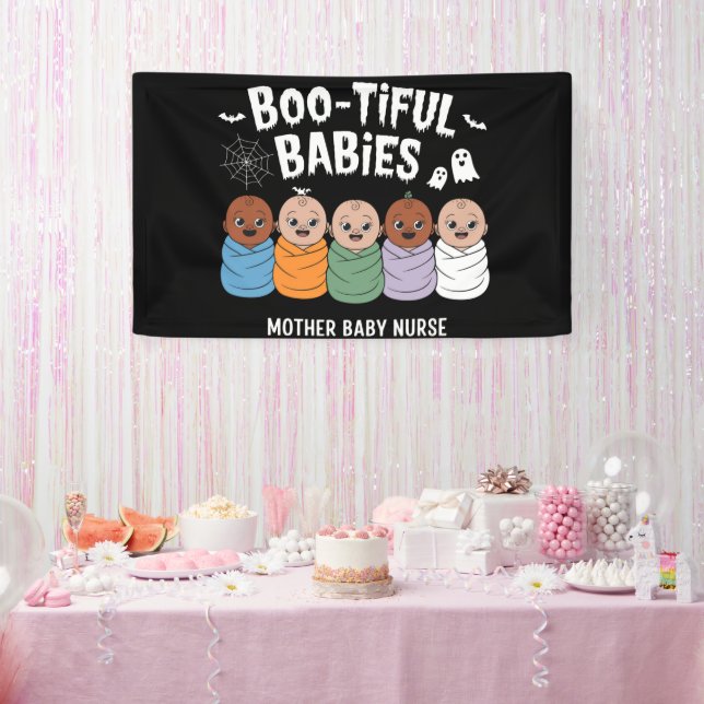 Bootiful Babies Mother Baby Nurse Halloween  Banner (Party)