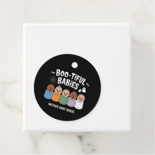Bootiful Babies Mother Baby Nurse Halloween  Favour Tags