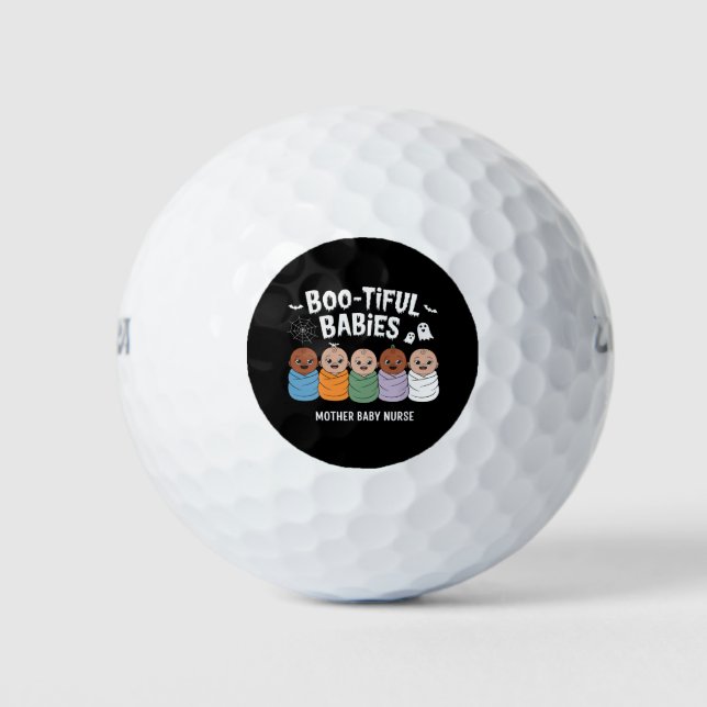 Bootiful Babies Mother Baby Nurse Halloween  Golf Balls (Front)