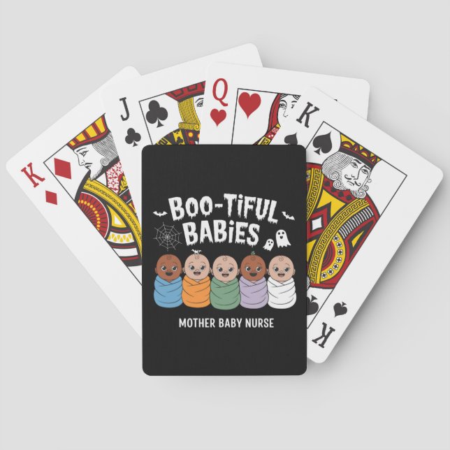 Bootiful Babies Mother Baby Nurse Halloween  Playing Cards (Back)
