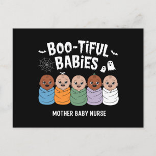 Bootiful Babies Mother Baby Nurse Halloween  Postcard