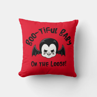 Bootiful Baby On The Loose Halloween Cushion