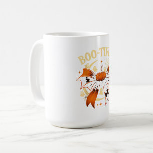 Bootiful Funny Halloween Coquette Bow Pumpkin Coffee Mug
