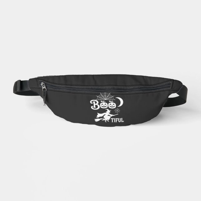 Bootiful Halloween Witch Moon Design_1 Bum Bags (Front)