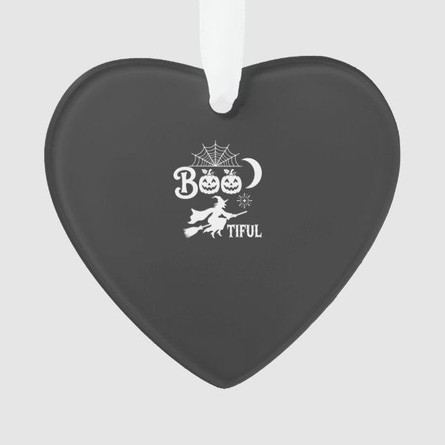 Bootiful Halloween Witch Moon Design_1 Ornament (Front)