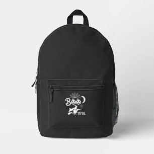 Bootiful Halloween Witch Moon Design_1 Printed Backpack