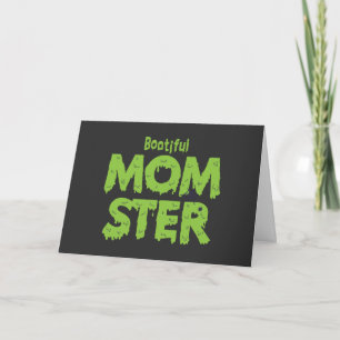Bootiful Momster Mum Funny Halloween Puns Card