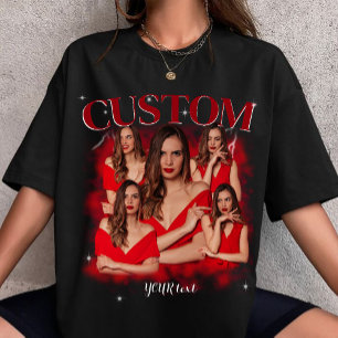 bootleg 90's rap tee custom photo shirt here