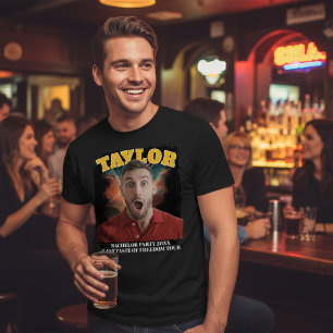 Bootleg Concert Photo and Text Personalised Fun T-Shirt