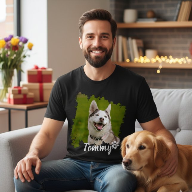 Bootleg Dog Pet Photo 90s Retro Family Collage  T-Shirt (Bootleg Dog Pet Photo 90s Retro Family Collage Design TShirt)