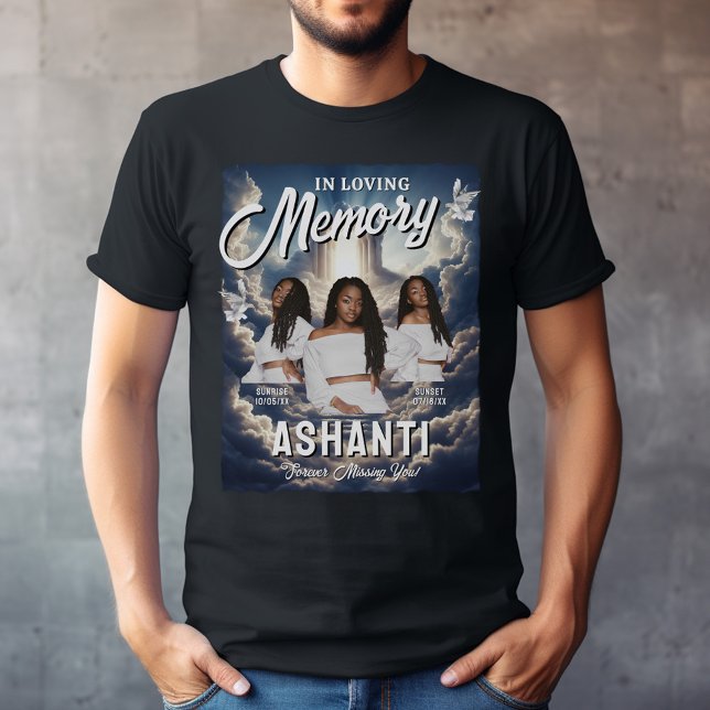 Bootleg Heaven Photo Memorial Funeral T-Shirt (Creator Uploaded)