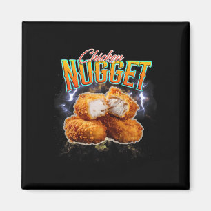 Bootleg Rap Funny Chicken Nugget Vintage 90s _1 Magnet