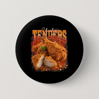 Bootleg Rap Vintage 1990s Chicken Tenders Funny Me 6 Cm Round Badge