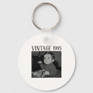 Bootleg Vintage Happy Birthday Photo Family 2w1 Key Ring