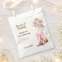 Boots and Bubbly Bridal Shower Favour Bag