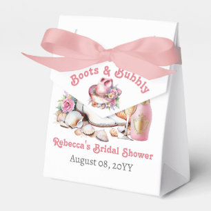 Boots and Bubbly Coastal Cowgirl Bridal Shower Favour Box