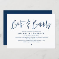 Boots and Bubbly, Modern Casual Bridal Shower