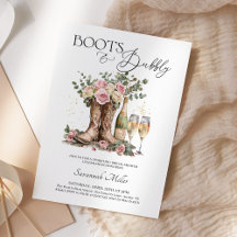 Boots and Bubbly Rustic Western Bridal Shower