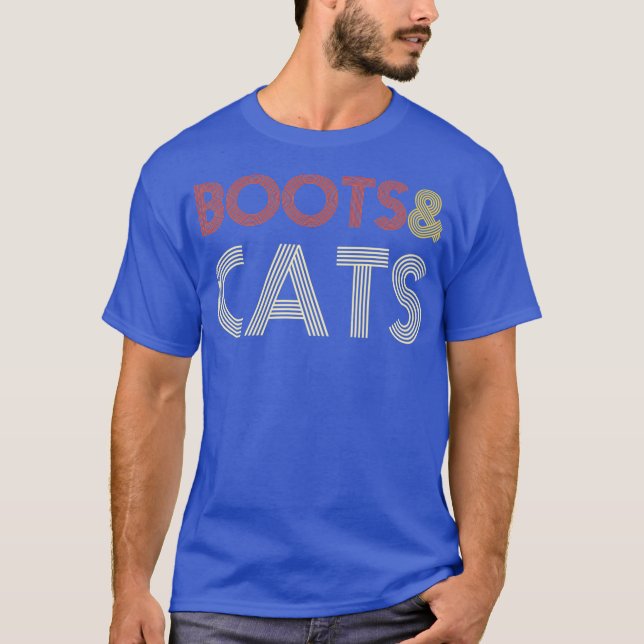 Boots and Cats Shirt - Funny House  Techno DJ (Front)