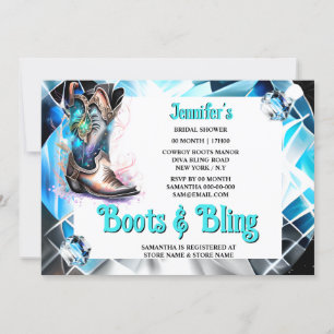 Boots bling   mythical cowgirl boot diamond shine invitation