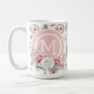 Boots & Blooms: Western Chic Elegant Personalized  Coffee Mug