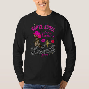 Boots Booze And Besties Nashville Girls Trip 2023 T-Shirt