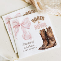 Boots & Bows TWINS Baby Shower