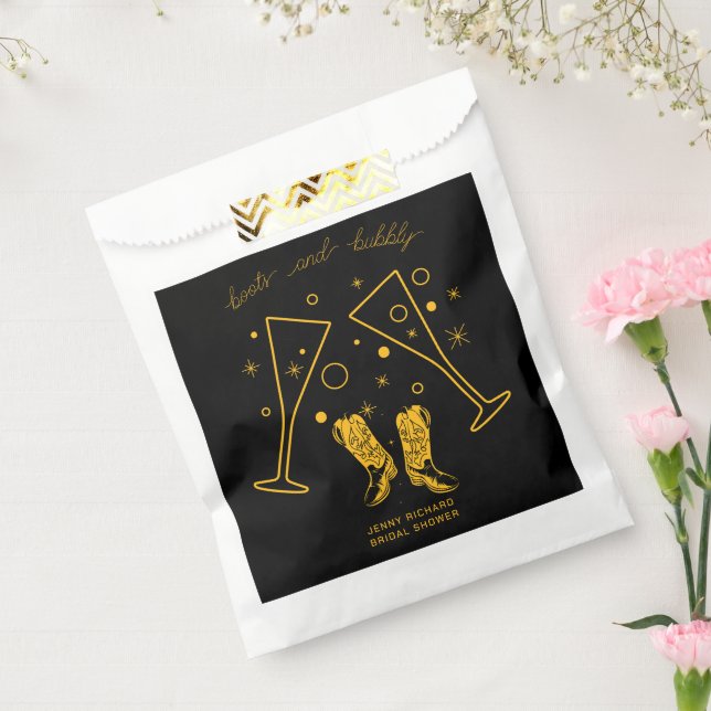 Boots & Bubbly Bridal Shower Favour Bag (Sealed)