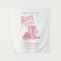 Boots & Bubbly Western Cowgirl Pink Bridal Shower