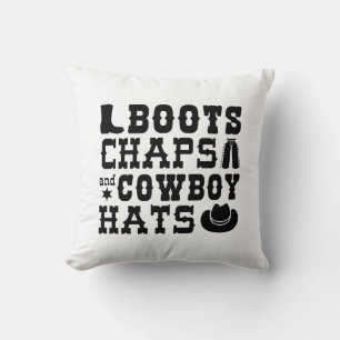 Boots Chaps And Cowboy Hats Cushion