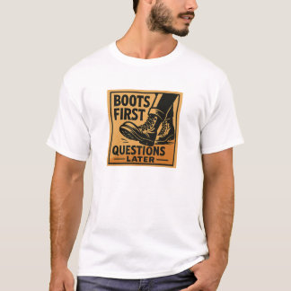 Boots First Bold Western Design T-Shirt