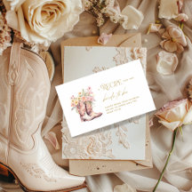 Boots Floral Flowers Recipe Cowgirl Bridal Shower