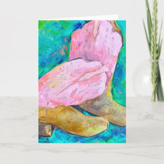 BOOTS greeting card