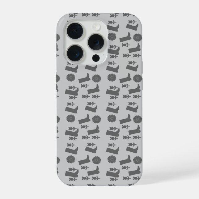 boots grey iPhone case (Back)