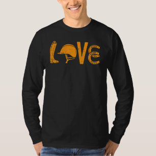 Boots Helmet Horseshoe Love Riding Horse Equestri T-Shirt