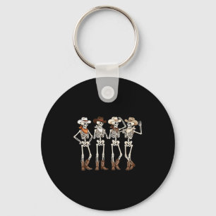 Boots Horse Dancing Skeleton Western Country Rodeo Key Ring