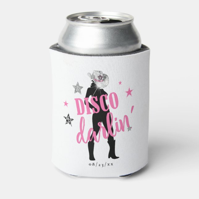 Boots 'n Bling Bachelorette Disco Darlin' ID925  Can Cooler (Can Back)