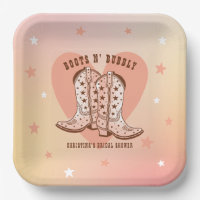 Boots N' Bubbly Cowboy Boots Heart Bridal Shower