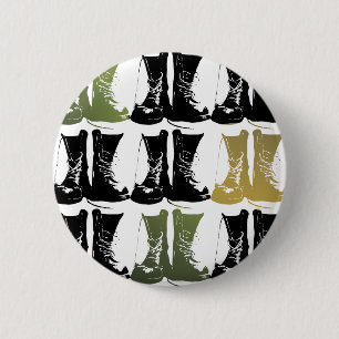 Boots on the Ground 6 Cm Round Badge