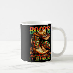Boots On The Ground Boot Juneteenth Black Cowgirl Coffee Mug