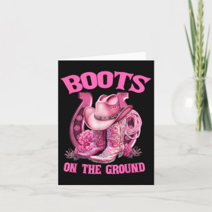 Boots On The Ground Country Western Cowboy Cowgirl Card