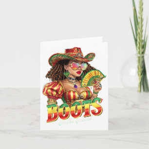 Boots On The Ground Juneteenth Black Cowgirl Weste Card