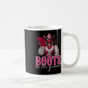 Boots On The Ground Juneteenth Black Cowgirl Weste Coffee Mug