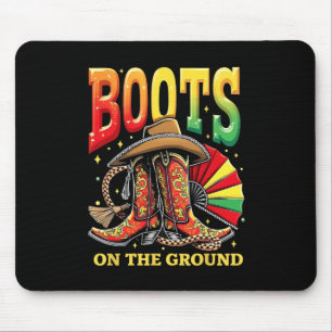 Boots On The Ground Juneteenth Cowgirl Country Wes Mouse Pad