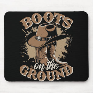 Boots On The Ground Juneteenth Cowgirl Pride Women Mouse Pad