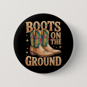 Boots On The Ground Juneteenth Cowgirl Where Them 6 Cm Round Badge