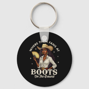 Boots On The Ground Juneteenth Cowgirl Where Them Key Ring