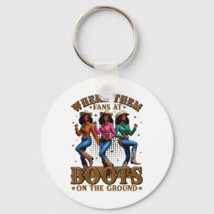 Boots On The Ground Juneteenth Cowgirl Where Them Key Ring