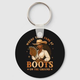 Boots On The Ground Juneteenth Cowgirl Where Them Key Ring