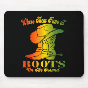 Boots On The Ground Juneteenth Cowgirl Where Them Mouse Pad